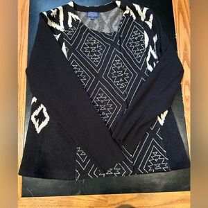 Pendleton Lamb’s Wool Moto Zip Up Aztec Asymmetrical Jacket Size XL